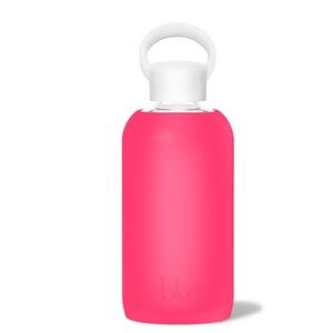 BKR Hot Pink Silicone Glass Bottle